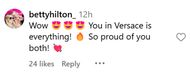 Fans react to Paris Hilton's post. (Image via Instagram/@parishilton)